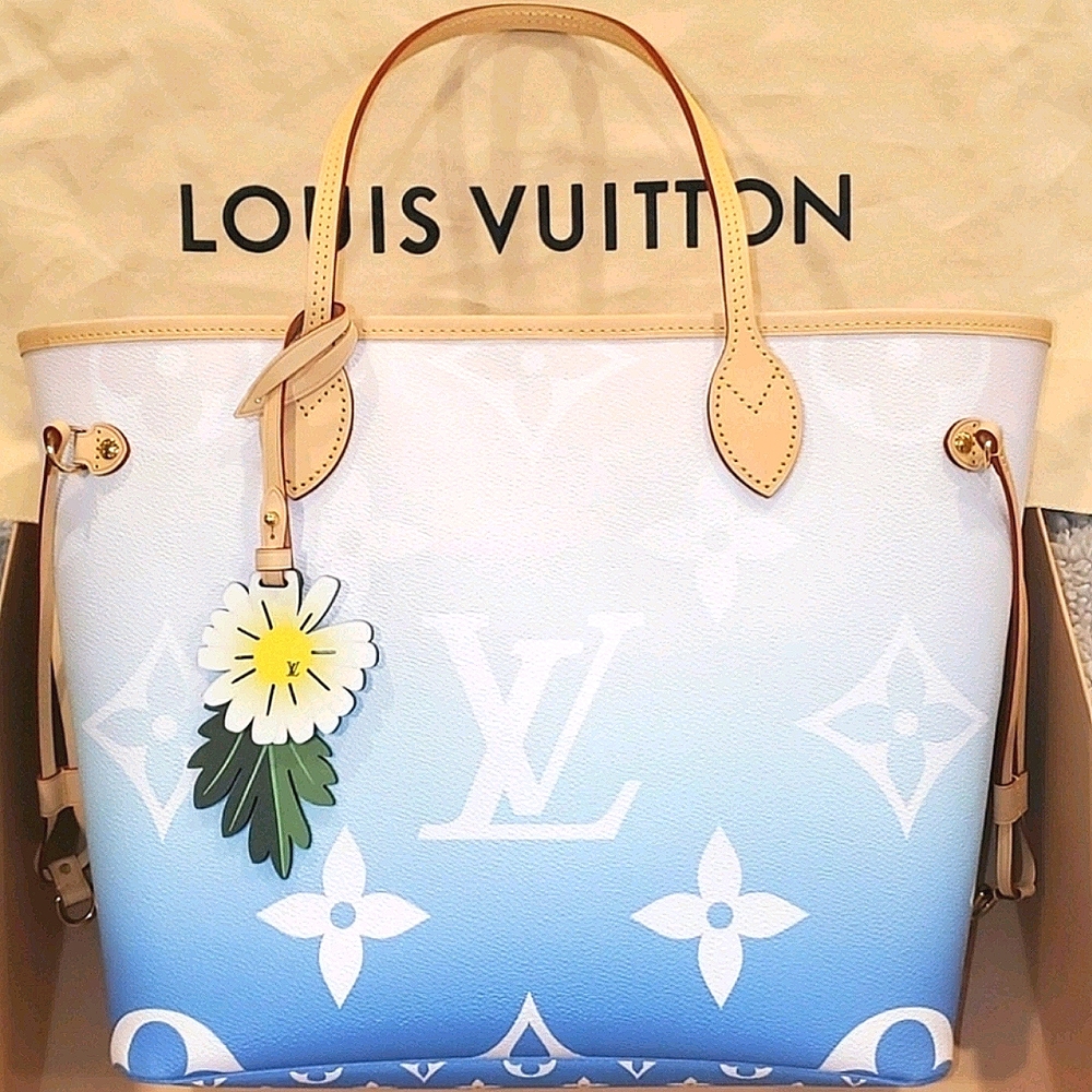 ☆☆SOLD☆☆Louis Vuitton Neverfull MM Blue (BAG)